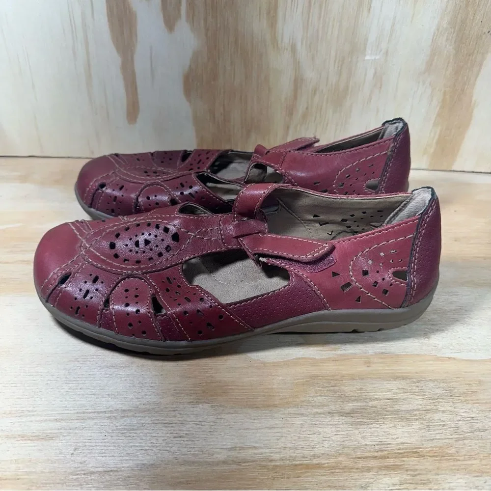 Earth Origins Rapid Tatum Red Mary Jane Shoes Women’s Size 7.5